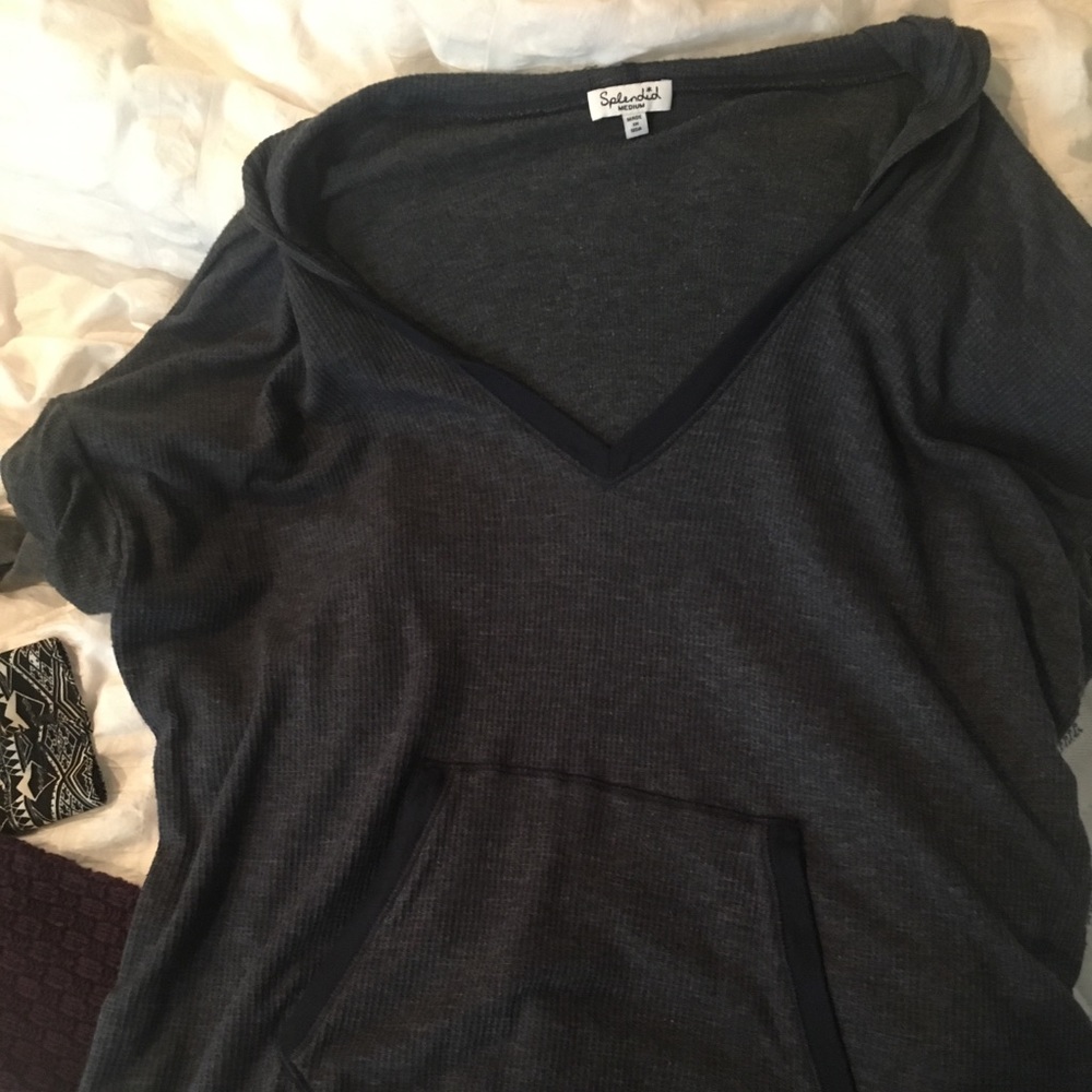 Dark Blue Hoody crop top